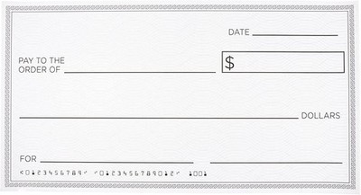 Wiederverwendbare riesige übergroße gefälschte Papierschecks für Stiftungspreis - groß trocken... 