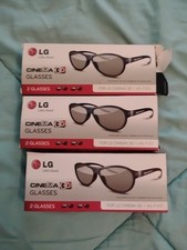 LG AG-F310 Cinema 3D Glasses - Black 6 Pairs