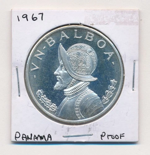 1967 PANAMA BALBOA SILVER PROOF