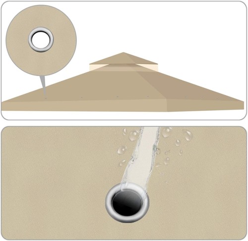 Flexzion Gazebo Covers Replacement 10x10 Feet - Canopy Replacement Top for Doubl - Picture 9 of 9