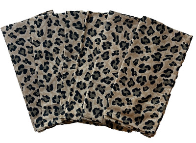Set 6 Pier 1 Imports 100% Cotton Leopard Print  20 x 20  Cloth Napkins