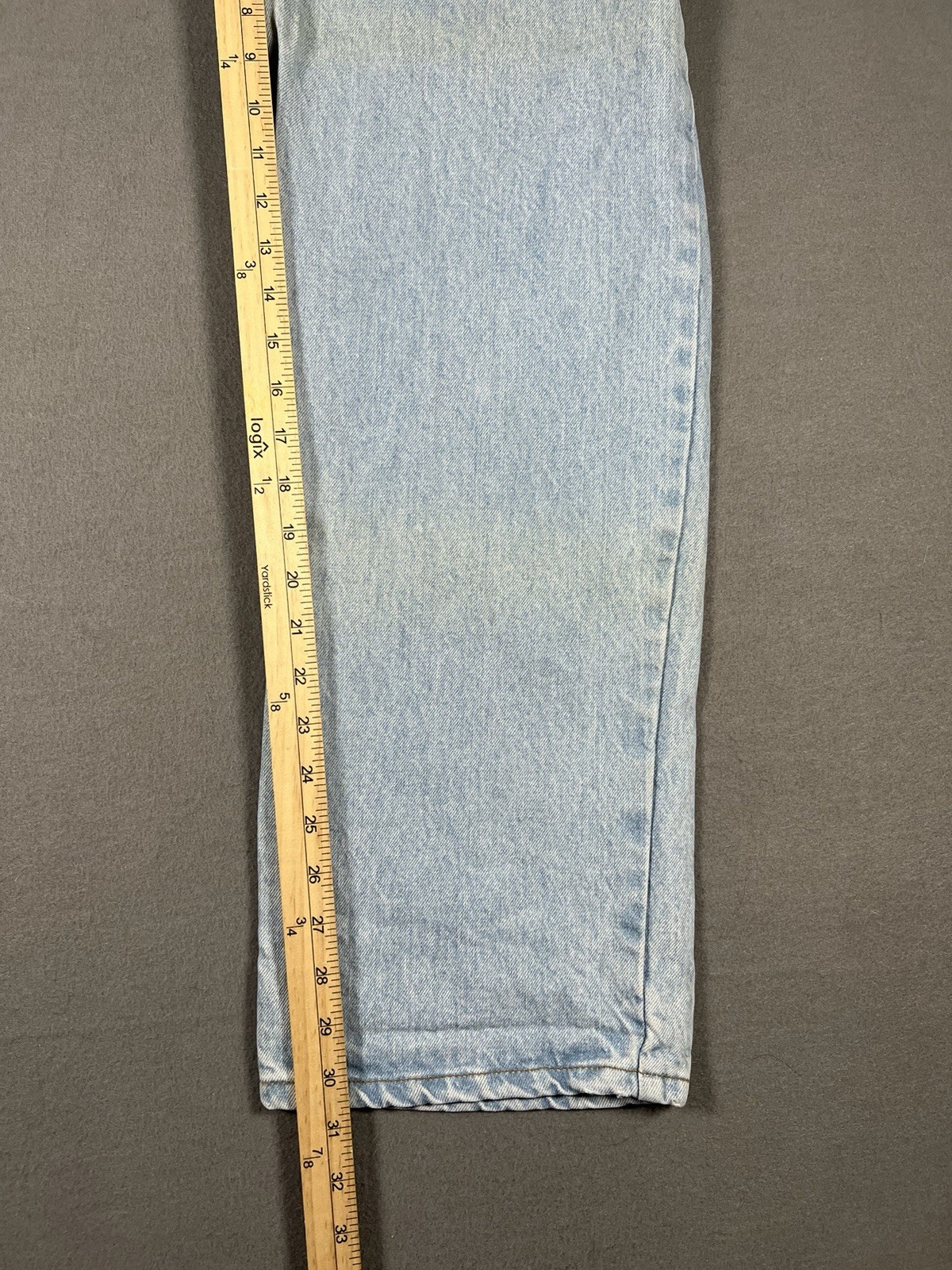 Vintage 1990s Basic Blues Patchwork Light Wash De… - image 10