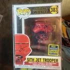 Funko Pop! Star Wars: Sith Jet Trooper 383 Figure - Red Convention Exclusive