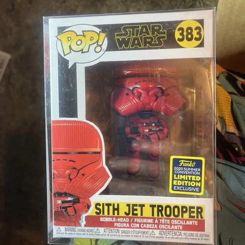 Funko Pop! Star Wars: Sith Jet Trooper 383 Figure - Red Convention Exclusive