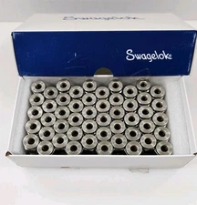 (Bx Of 50) Swagelok SS-6M0-1-2ST Stainless Tube Fitting 6mm Tube OD x 1/8"《NIB》