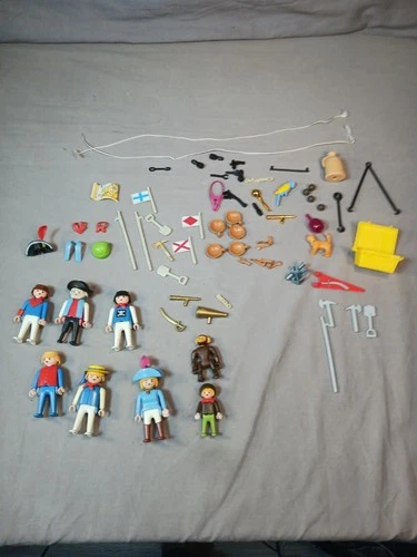 Vintage Pirate Playmobil Figures Parts LOT 3546 3550 Sailors Galleon Ship