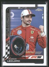 2025 Topps Chrome F1 Charles Leclerc #118 Pole Position Monaco GP 2024 Refractor