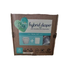 Pampers Pure Protection Hybrid Diaper Trial Kit One Size Fits Most 0-30M NEW