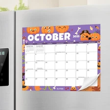 SUNEE Fridge Calendar 2026-2027 from October 2025 to June 13.5x11.5, Seasonal 