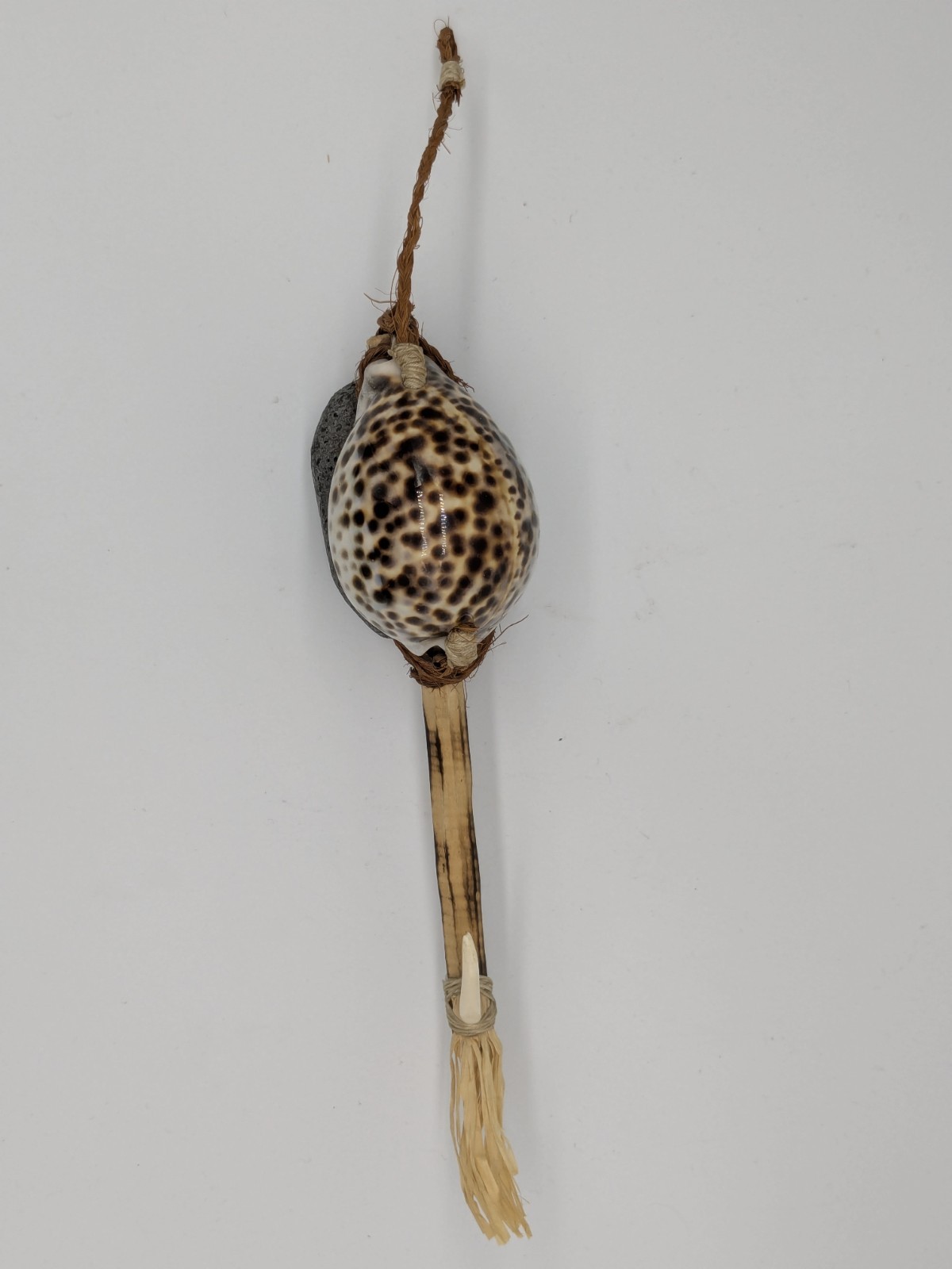 Rare Vintage Hawaiian Traditional Octopus Lure 14 1/4" Cowrie Fishing
