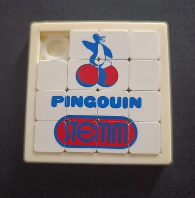 ANCIEN JEU DE TAQUIN -CASSE TETE - POUSSE-POUSSE  publicitaire  PINGOUIN STERM - Photo 1/2
