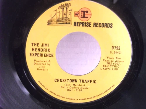 The Jimi Hendrix Experience,Reprise 0792,"Crosstown Traffic"US,7"45,1968 psych,M