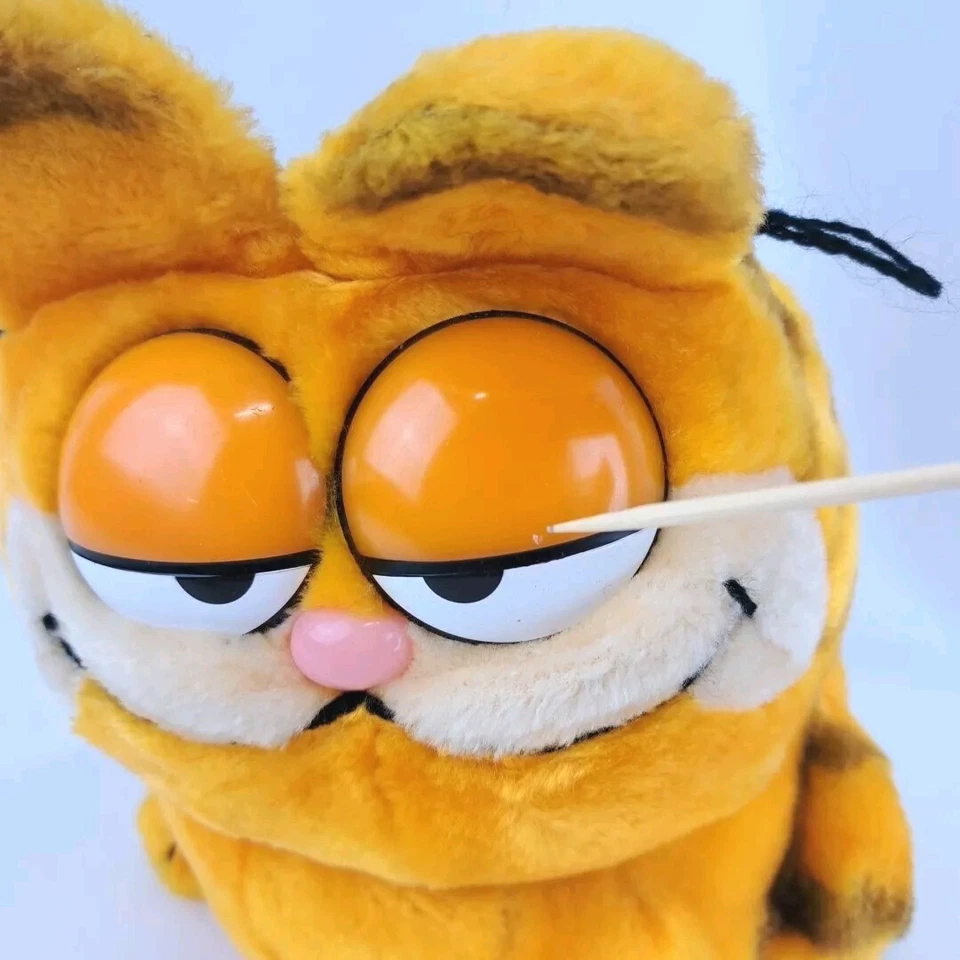 Peluche Garfield vintage 11 pulgadas United Feature Syndicate Inc dibujos animados gato 1981 Foto 4 de 4