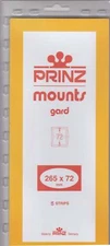 Prinz Black Stamp Mount Strips 265x72 mm For Various Canada 5 Scott Blocks