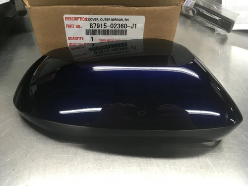 OEM TOYOTA COROLLA OUTER MIRROR COVER PASSENGER SIDE NEW DARK BLUE FITS 2020-23