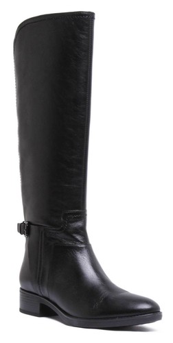 Geox Felicity Mujer Cuero Matt Largo Botas De Montar en Negro Talla UK 3 -  8 | eBay