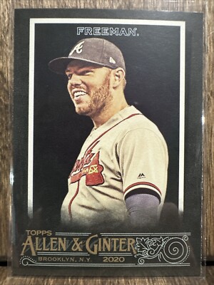 2020 Topps Allen & Ginter's X Freddie Freeman #47 Braves Dodgers