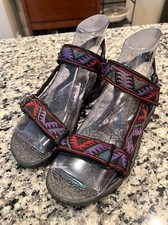 VINTAGE MADE IN USA SHOREMATES Beach SANDALS Adjustable Strap Closure size 7
