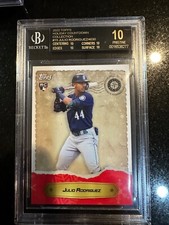 2022 MLB Holiday Countdown Collection Julio Rodriguez BGS 10 BLACK POP 1  RC