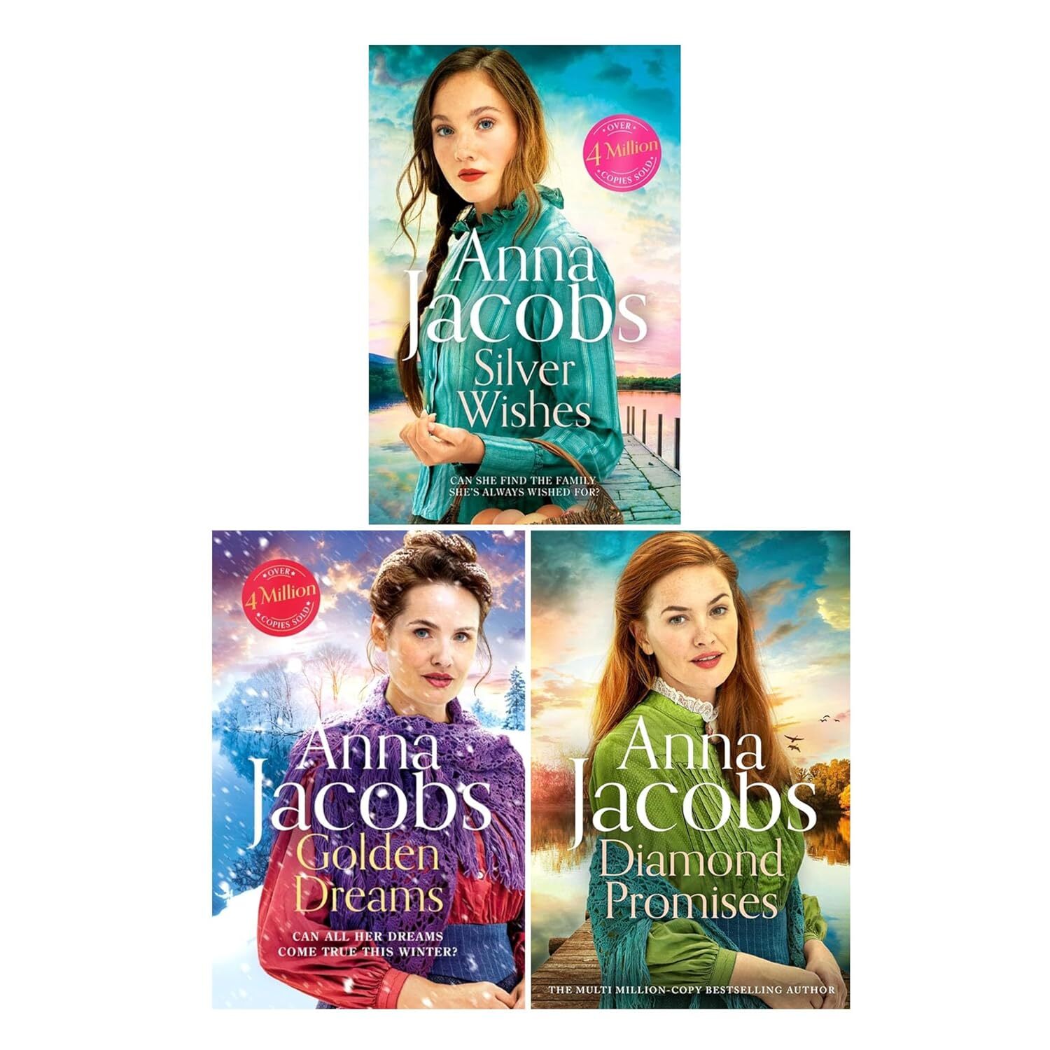 Jubilee Lake Series Collection 3 Books Set by Anna Jacobs Silver Wishes, Golden - Image 5