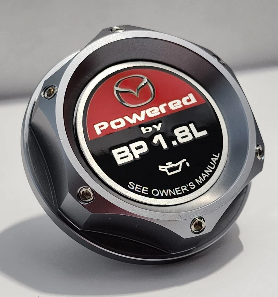 GUNMETAL BILLET ENGINE OIL FILLER CAP FOR MAZDA MIATA MX-5 BP 1.8L NC JDM - Image 3 of 3