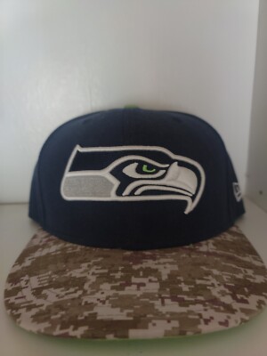 Seattle Seahawks Salute To Service New Era Hat Size 7 1/2 | eBay