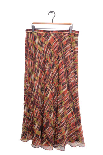 Y2K Ruffle Silk Maxi Skirt - image 1