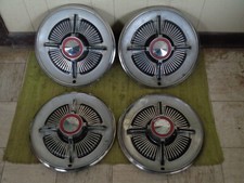 1965 Ford Spinner Hub Caps 15 Set Of 4 Wheel Covers Hubcaps 1965