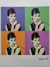 Andy Warhol Signed Lithograph - Audrey Hepburn - Certificate Leo Castelli