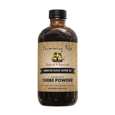 Sunny Isle Jamaican Black Castor Oil infused with Chebe Powder 4oz 2oz