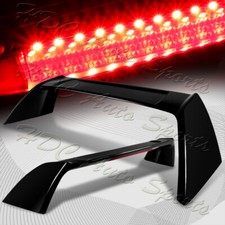 For 2002-2006 Acura Rsx Dc5 Type-r Painted Black Trunk Spoiler Led Brake Light