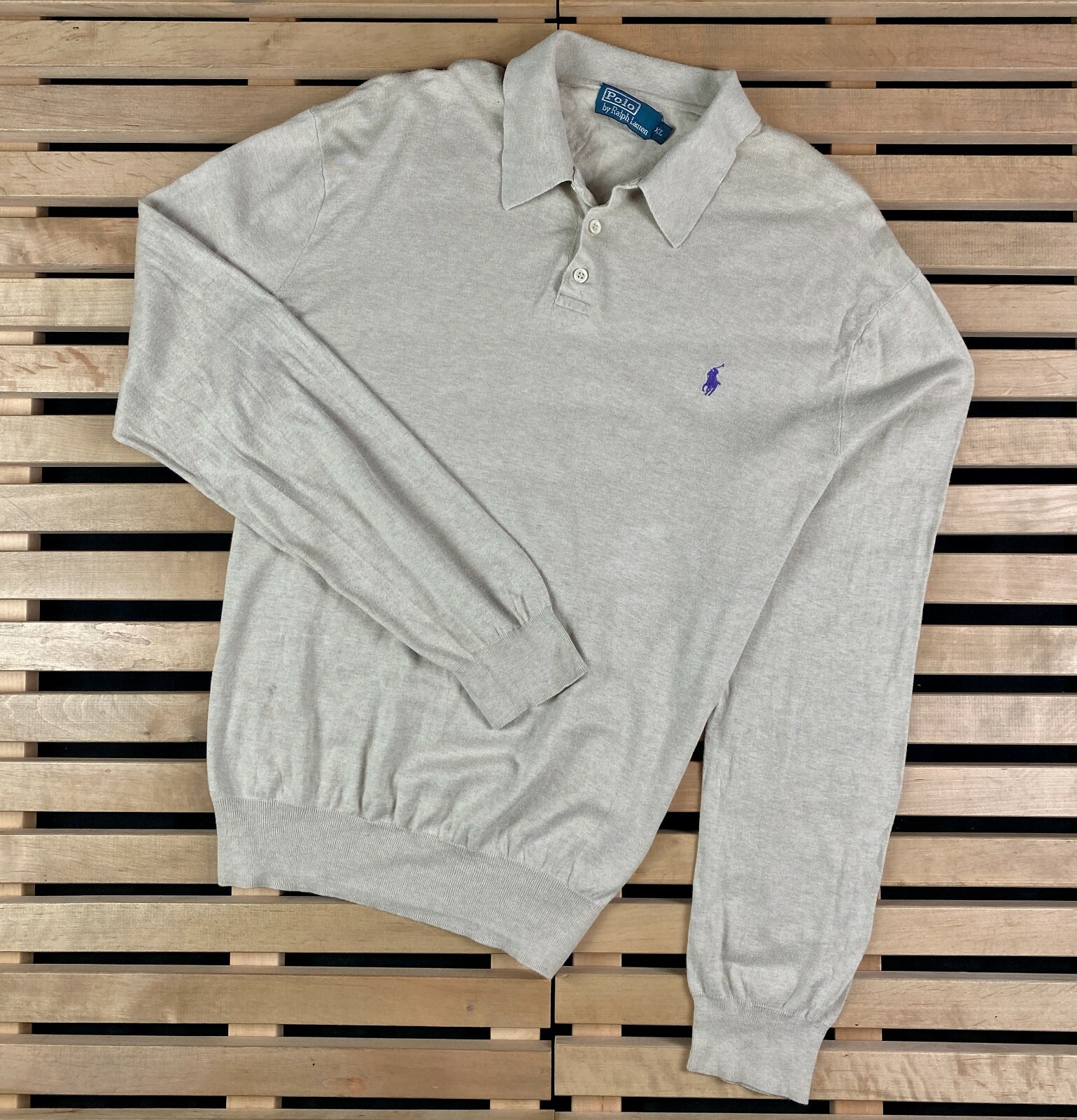 Mens Jumper Sweatshirt Long Sleeve Polo 
