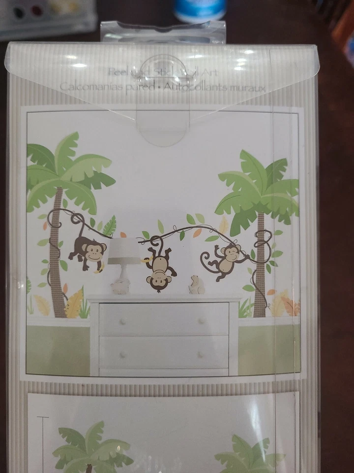 Nuevo en Paquete Koala Bebé Mono Divertido Arte de Pared Calcomanías Calcomanías Guardería Infantil Juguetes R Us Foto 4 de 4