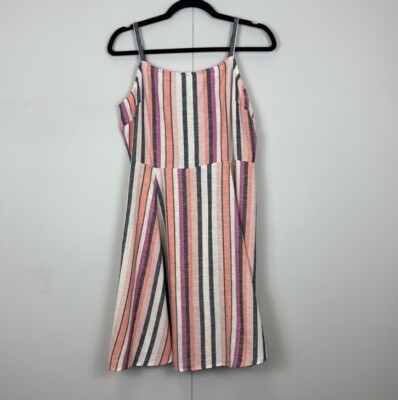chinese dress ladies Striped Linen Dress, Summer Dress