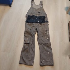 1970  s Sears Tri-Blend Tradewear Perma-Prest Work Bibs  42 X 32   Made USA