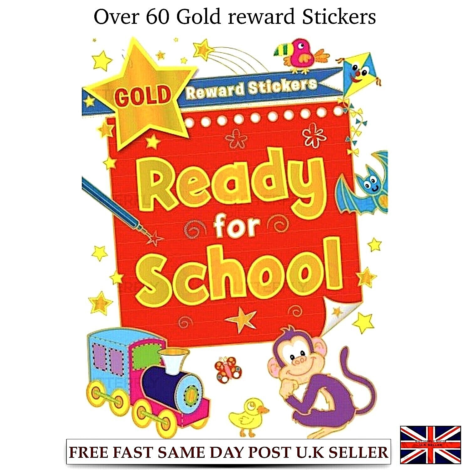Ready for school: reading Sticker Book Ages 4-5 (Easy Learning)