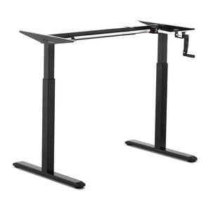 Bureau assis debout (piètement) - Réglage manuel - 70 kg - Noir 263361