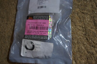 ROYAL ENFIELD HIMALAYAN CONTINENTAL GT535 REAR BRAKE PADS RAB00083/A OEM NOS