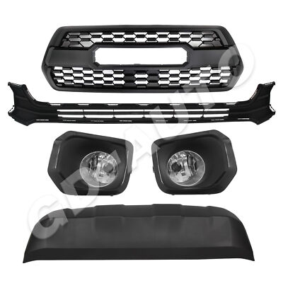Fora 2016-2023 Toyota Tacom Front Grille & Front Bumper Valance & Fog Lights Set