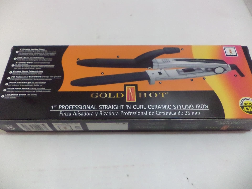 Hierro recto y rizado de cerámica Belson de 1", 20 onzas de Belson Foto 3 de 4