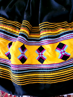 Miccosukee Tribe Indians of Florida Handmade RARE Patchwork Apron