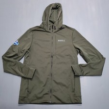 NOBULL Jacket Womens M Green Olive Hoodie Full Zip Softshell Project NFL Combine