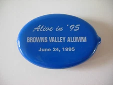 Vintage Quikoin Rubber Squeeze Coin Purse, Browns Valley 1995