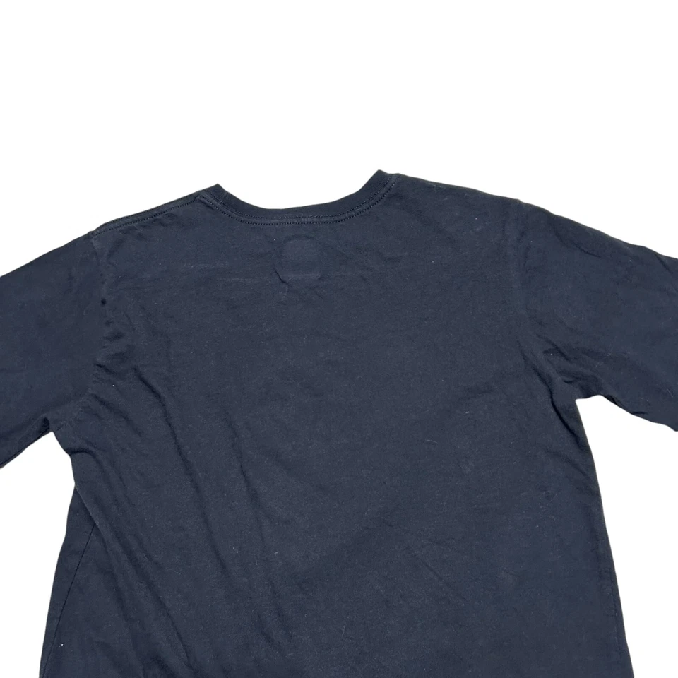 Camisa The North Face Niños Grande 14/16 Negra Verde Neón Árbol de Navidad Gráfico Foto 4 de 4