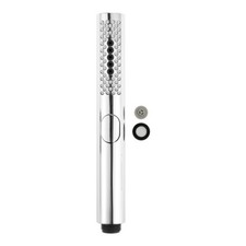 Cylindrical Shower Head ABS 3 Water Mode Rain/Spring/Rain Spring Polished Chrome