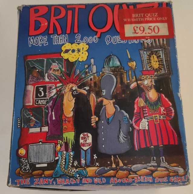 Vintage Brit Quiz Game 1986 Crown Andrews 100 Complete Game Family Fun For Sale
