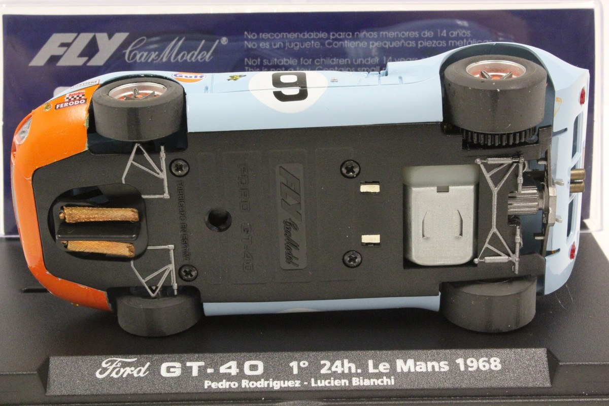 Fly 88070 Ford Gt40 Slot Car 1st Le Mans 1968 Pedro Rodriguez