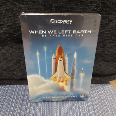 When We Left Earth  The NASA Missions DVD Metal Case  4-Disc Set New Sealed