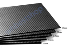 3K Carbon Fiber Plate 100mmx250mm 200mmX 250mm 100mmX300mm 1.0-3.0mm Sheet  