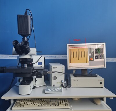 Olympus BX61 Motorized Microscope + U-HSTR2 controller + camera + PriorscanII